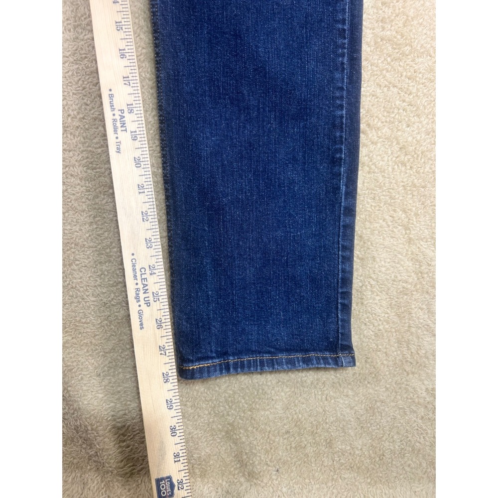 Levi Strauss 514 Straight Fit Dark Wash Denim Jeans Men W38 L30 - Picture 2 of 7